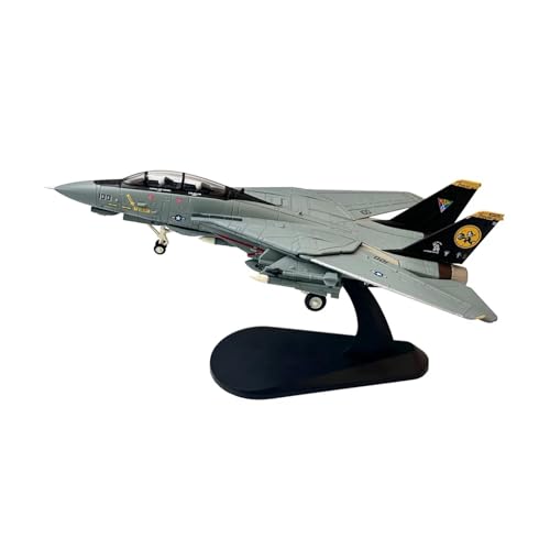 WJXNNON Für US Navy F-14A Tomcat VF-84 1/100 Kampfflugzeug Metall Militärdruckguss Flugzeug Modell Sammlung Geschenk (Size : F-14D) von WJXNNON