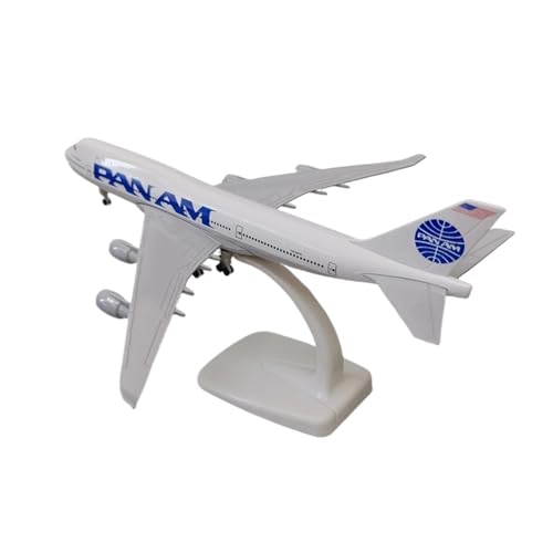 WJXNNON Für USA Air Pan American World Airways Boeing B747 Diecast Flugzeug Modell Flugzeug Flugzeug W Räder 20 cm von WJXNNON