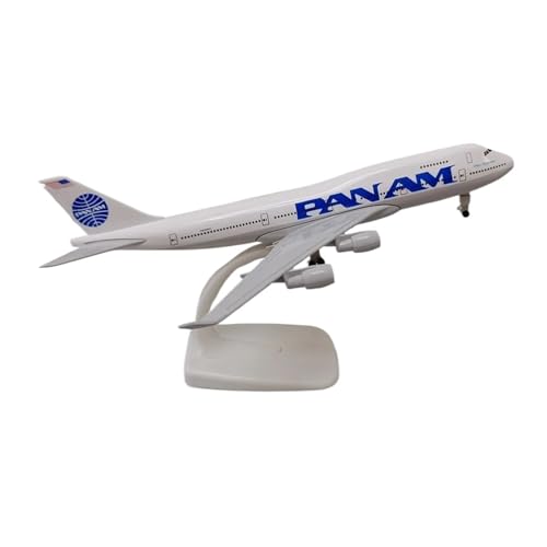 WJXNNON Für USA Air Pan American World Airways Boeing B747 Diecast Flugzeug Modell Flugzeug Flugzeug W Räder 20 cm von WJXNNON