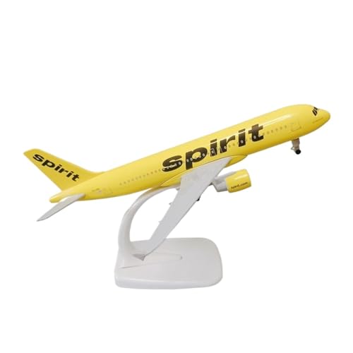 WJXNNON Für USA Air Spirit Airlines Airbus A320 Diecast Legierung Metall Flugzeug Modell Kinder Spielzeug 20cm von WJXNNON