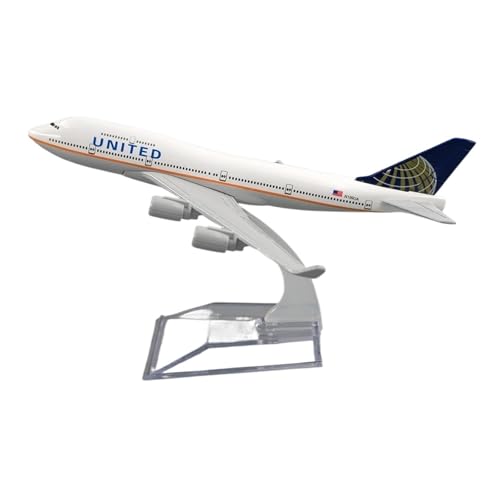WJXNNON Für United Airlines B747 1/400 Maßstab 16cm Legierung Metall Flugzeug Flugzeug Kinder Decoratio WJXNNON Für United Airlines B747 1/400 Maßstab 16cm Legierung Metall Flugzeug Flugzeug Kinder Decoratio von WJXNNON
