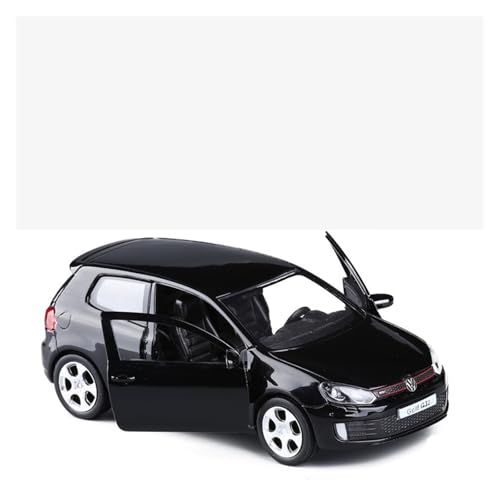 WJXNNON Für VW Golf 6 Druckguss-Automodell Volkswagen Maßstabsgetreuer Golf GTI Miniaturlegierung Pullback-Fahrzeugmodelle Geschenke 1:36(Black) von WJXNNON