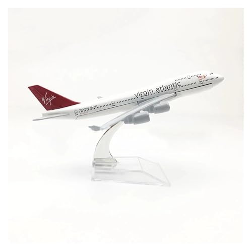 WJXNNON Für Virgin Atlantic Alloy Flugzeug B747 Modell Spielzeug Dekoration Kinder Geschenk Sammlung 16cm WJXNNON Für Virgin Atlantic Alloy Flugzeug B747 Modell Spielzeug Dekoration Kinder Geschenk Sammlung 16cm von WJXNNON