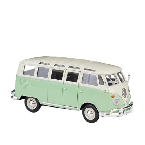 WJXNNON Für Volkswagen T1 Bus Legierung Bus Automodell Diecast Metall Reisebus Fahrzeuge Simulation Kinder Spielzeug Geschenk 1:24(Green) von WJXNNON