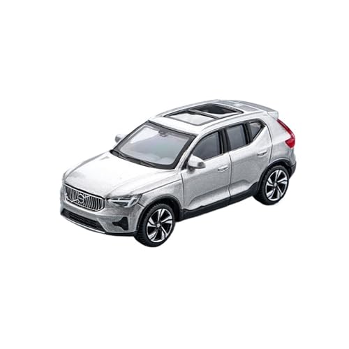 WJXNNON Für Volvo XC60 Legierung Druckguss & Spielzeug Fahrzeuge Auto Modell Miniatur Geschenk 1:64 Skala(XC40 Silver) von WJXNNON