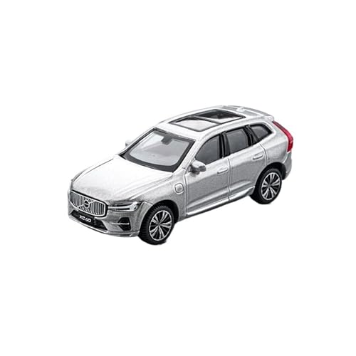 WJXNNON Für Volvo XC60 Legierung Druckguss & Spielzeug Fahrzeuge Auto Modell Miniatur Geschenk 1:64 Skala(XC60 Silver) von WJXNNON