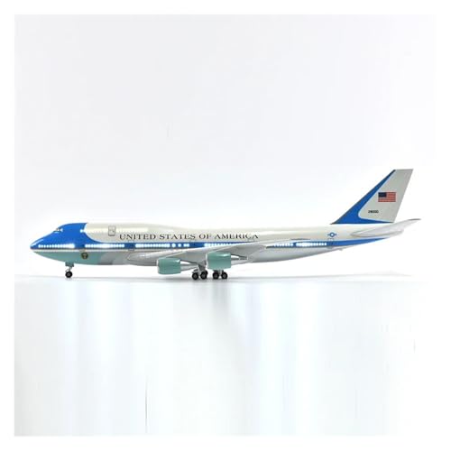 WJXNNON Harz 46cm Für Air Force One Boeing 747 Flugzeug Flugzeugmodell 1/160 Maßstab Druckguss Spielzeug W Licht Sammlung Oder Geschenk(747 W LED) von WJXNNON