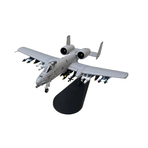 WJXNNON Maßstab 1/100 Für US A10 Thunderbolt II Warthog Hog Angriffsflugzeug Kämpfer Diecast Metall Flugzeug Flugzeug Modell Kinder Junge Spielzeug(A-10A Shark DS) von WJXNNON
