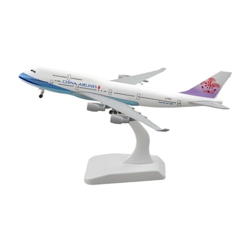 WJXNNON Maßstabsflugzeug 20 cm Für China Airlines Taiwan Boeing B747 Flugzeugmodell Druckgusslegierung Metall Geeignet Für Display von WJXNNON