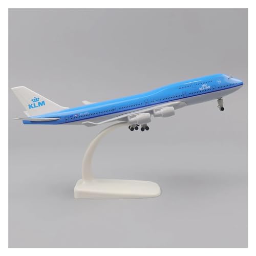 WJXNNON Metallflugzeug, 20 cm, 1:400, Originalmodell Für B747, Nachbildung, Legierungsmaterial, Mit Fahrwerk, Ornament, Geschenk (Size : Holland) von WJXNNON