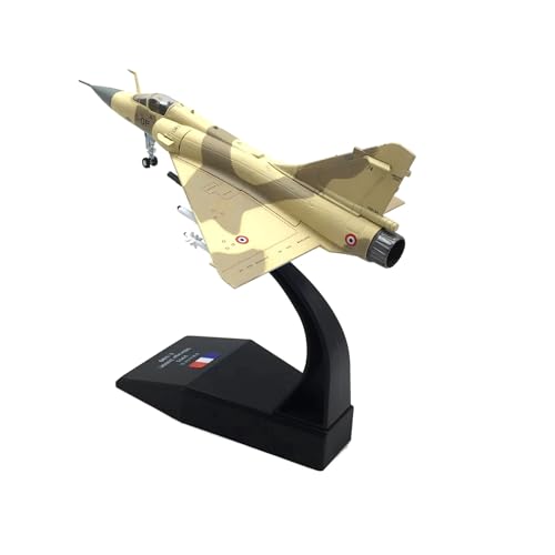 WJXNNON Mirage 2000 Für Frankreich, Kampfflugzeugmodell Und Ausstellungsständer, Sammlung, Geschenk, Legierung, Modellflugzeug, Dekoratives Zuhause, Maßstab 1:100(Yellow) von WJXNNON