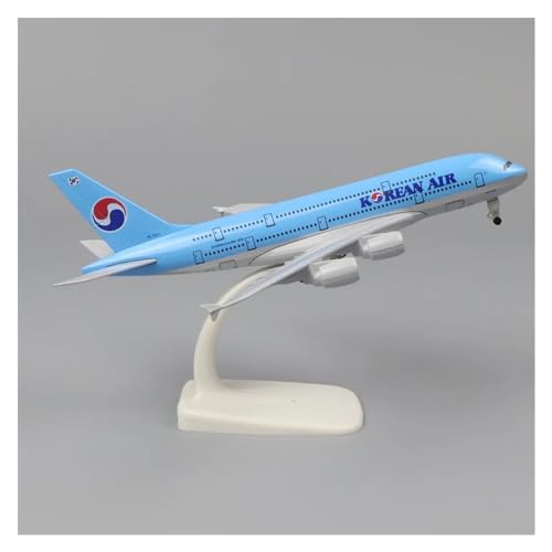 WJXNNON Originaltyp A380, Metallnachbildung, Legierungsmaterial, Luftfahrtsimulation, Metallflugzeugmodell, 20 cm, 1:400 (Size : South Korea) von WJXNNON