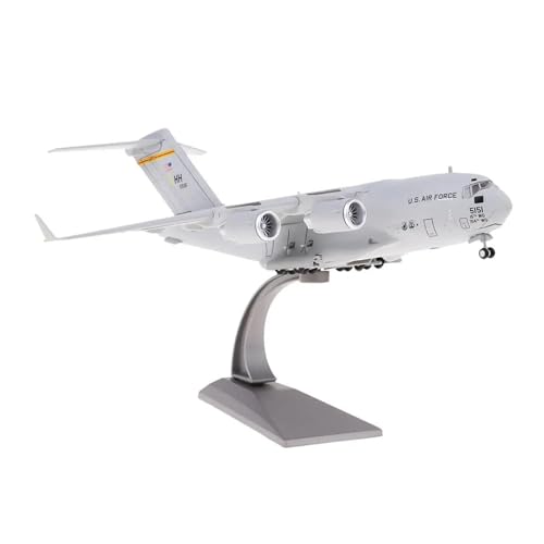 WJXNNON Spielzeugflugzeug Für US C17 Globemaster III, Strategie-Transportflugzeug, Druckguss-Metallmodell, Sammelgeschenk, Maßstab 1/200 von WJXNNON