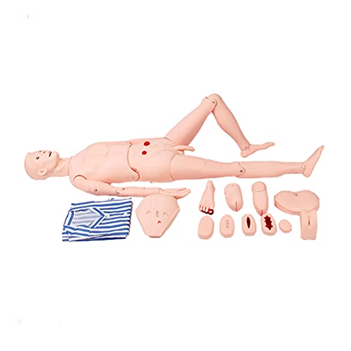 Mannequin-Demonstration, multifunktionales Erste-Hilfe-Trauma, anatomische menschliche Puppe, lebensgroß, Dekubitus-Pflegemodell für die medizinische Ausbildung in der Krankenpflege von WJYLM