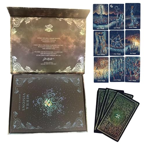 WJnflQN Divinations Orakelkarten - Energie Orakelkarten Illusion Tarot,79 Künstlerische Inspirationskarten Für Meditation & Rituale von WJnflQN