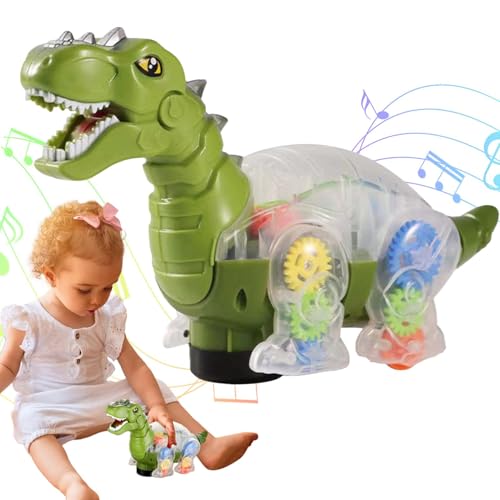 WJnflQN Krabbelspielzeug für Babys, Dinosaurierspielzeug für 1 Jahr, Musikalisches Dinosaurier-Krabbelspielzeug mit bunten Lichtern, Laufspielzeug, Aktivitätsspielzeug mit Zahnraddesign, WJnflQN Krabbelspielzeug für Babys, Dinosaurierspielzeug für 1 Jahr, Musikalisches Dinosaurier-Krabbelspielzeug mit bunten Lichtern, Laufspielzeug, Aktivitätsspielzeug mit Zahnraddesign, von WJnflQN
