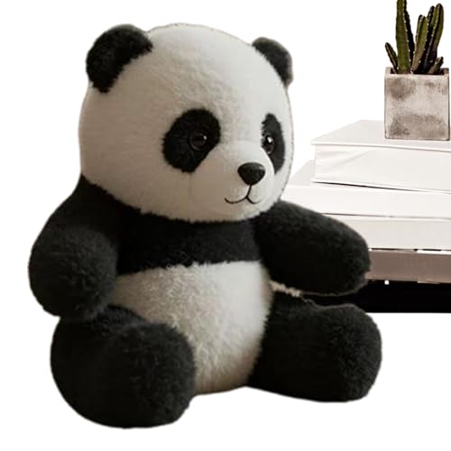 WJnflQN Kuscheltier Panda - Panda Kuscheltier,Weiches Realistisches Für Emotionalen Trost Stressabbau Studenten Kinderzimmer Deko Geburtstagsgeschenk von WJnflQN