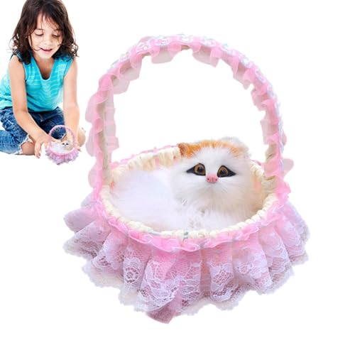 WJnflQN Realistische Katze, Simulationskatze - Soft Touch Realistic Kätzchen mit Ton im Korb - Exquisite Tiere Model Home Dekoration Haustier zum Geburtstag, Ostern, Thanksgiving WJnflQN Realistische Katze, Simulationskatze - Soft Touch Realistic Kätzchen mit Ton im Korb - Exquisite Tiere Model Home Dekoration Haustier zum Geburtstag, Ostern, Thanksgiving von WJnflQN
