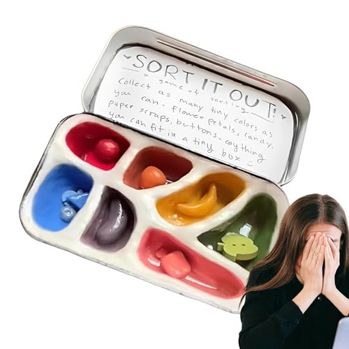 WJnflQN Sinnesgläser Für Kinder - Sortiergläser Sensorikspielzeug Für Erwachsene - Interaktives Lernspielzeug Für Mädchen Erwachsene Reise Schule Zuhause Kindergeburtstag Weihnachten Halloween Camping von WJnflQN