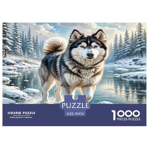 Alaskanische Malamute Puzzle 1000-teilige Schwer Puzzle Spielzeug Pädagogisches Spiel Impossible Herausforderung Spielzeug Für Erwachsene Und Kinder in Bewährter 70x50cm/1000pcs Alaskanische Malamute Puzzle 1000-teilige Schwer Puzzle Spielzeug Pädagogisches Spiel Impossible Herausforderung Spielzeug Für Erwachsene Und Kinder in Bewährter 70x50cm/1000pcs von WKASLDNS