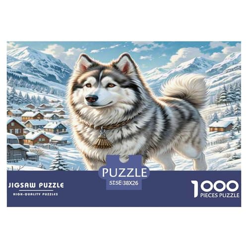 Alaskanische Malamute Puzzles 1000 Teile Schwer Puzzle Spielzeug Lernspiel Impossible Herausforderung Spielzeug Für Erwachsene Kinder 38x26cm/1000pcs Alaskanische Malamute Puzzles 1000 Teile Schwer Puzzle Spielzeug Lernspiel Impossible Herausforderung Spielzeug Für Erwachsene Kinder 38x26cm/1000pcs von WKASLDNS