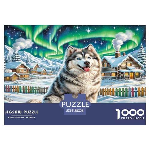 Alaskanische Malamute Puzzles 1000 Teile Schwer Puzzle Spielzeug Lernspiel Impossible Herausforderung Spielzeug Für Erwachsene Und Kinder in Bewährter 38x26cm/1000pcs Alaskanische Malamute Puzzles 1000 Teile Schwer Puzzle Spielzeug Lernspiel Impossible Herausforderung Spielzeug Für Erwachsene Und Kinder in Bewährter 38x26cm/1000pcs von WKASLDNS