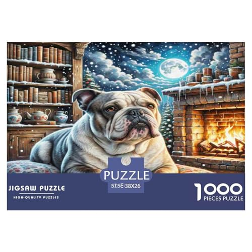 Amerikanische Bulldog Puzzle 1000 Teile Schwer Puzzle Spielzeug Lernspiel Impossible Herausforderungsspielzeug Für Erwachsene Und Kinder Ab 14 Jahren 38x26cm/1000pcs Amerikanische Bulldog Puzzle 1000 Teile Schwer Puzzle Spielzeug Lernspiel Impossible Herausforderungsspielzeug Für Erwachsene Und Kinder Ab 14 Jahren 38x26cm/1000pcs von WKASLDNS
