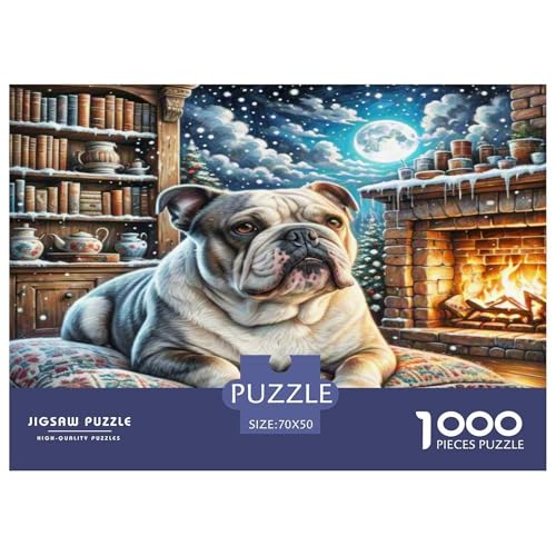 Amerikanische Bulldog Puzzle 1000-teilige Schwer Puzzle Spielzeug Lernspiel Impossible Herausforderung Spielzeug Für Erwachsene Und Kinder Ab 14 Jahren 70x50cm/1000pcs Amerikanische Bulldog Puzzle 1000-teilige Schwer Puzzle Spielzeug Lernspiel Impossible Herausforderung Spielzeug Für Erwachsene Und Kinder Ab 14 Jahren 70x50cm/1000pcs von WKASLDNS