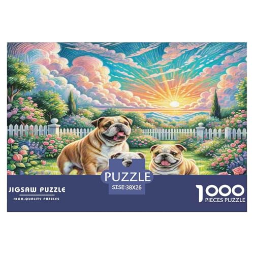 Amerikanische Bulldog Puzzle 1000-teilige Schwer Puzzle Spielzeug Lernspiel Impossible Herausforderungsspielzeug Für Erwachsene Kinder 38x26cm/1000pcs Amerikanische Bulldog Puzzle 1000-teilige Schwer Puzzle Spielzeug Lernspiel Impossible Herausforderungsspielzeug Für Erwachsene Kinder 38x26cm/1000pcs von WKASLDNS