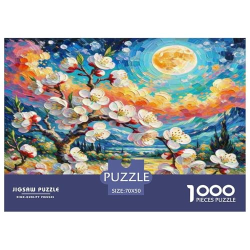 Aprikosenblüte Puzzles 1000 Teile Schwer Puzzle Spielzeug Pädagogisches Spiel Impossible Herausforderungsspielzeug Für Erwachsene Und Kinder in Bewährter 70x50cm/1000pcs Aprikosenblüte Puzzles 1000 Teile Schwer Puzzle Spielzeug Pädagogisches Spiel Impossible Herausforderungsspielzeug Für Erwachsene Und Kinder in Bewährter 70x50cm/1000pcs von WKASLDNS