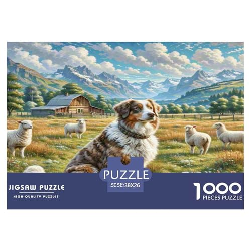 Australischer Schäfer Puzzle 1000 Teile Schwer Puzzle Spielzeug Pädagogisches Spiel Impossible Herausforderung Spielzeug Für Erwachsene Kinder 38x26cm/1000pcs Australischer Schäfer Puzzle 1000 Teile Schwer Puzzle Spielzeug Pädagogisches Spiel Impossible Herausforderung Spielzeug Für Erwachsene Kinder 38x26cm/1000pcs von WKASLDNS