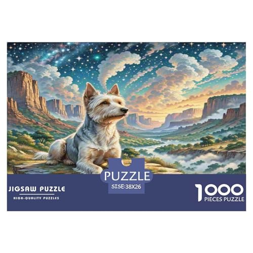 Australischer Seidenterrier Puzzles 1000 Teile Schwer Puzzle Spielzeug Pädagogisches Spiel Impossible Herausforderung Spielzeug Für Erwachsene Und Kinder Ab 12 Jahren 38x26cm/1000pcs Australischer Seidenterrier Puzzles 1000 Teile Schwer Puzzle Spielzeug Pädagogisches Spiel Impossible Herausforderung Spielzeug Für Erwachsene Und Kinder Ab 12 Jahren 38x26cm/1000pcs von WKASLDNS