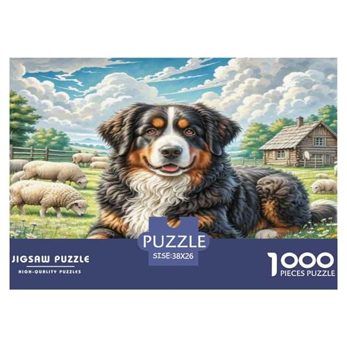 Berner Berghund Puzzle 1000-teilige Schwer Puzzle Spielzeug Lernspiel Impossible Herausforderungsspielzeug Für Erwachsene Und Kinder Ab 14 Jahren 38x26cm/1000pcs Berner Berghund Puzzle 1000-teilige Schwer Puzzle Spielzeug Lernspiel Impossible Herausforderungsspielzeug Für Erwachsene Und Kinder Ab 14 Jahren 38x26cm/1000pcs von WKASLDNS