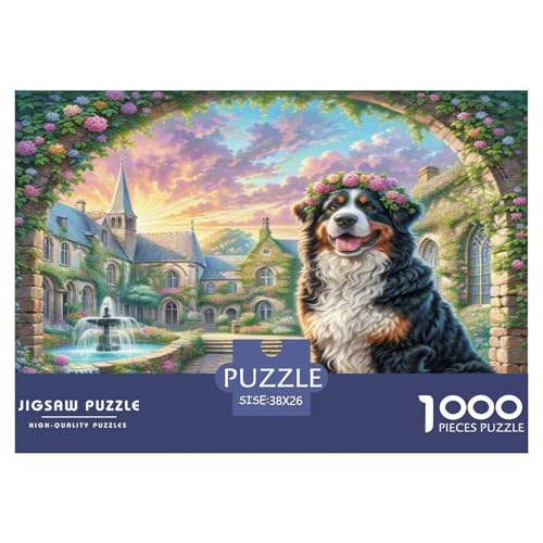 Berner Berghund Puzzles 1000 Teile Schwer Puzzle Spielzeug Lernspiel Impossible Herausforderung Spielzeug Für Erwachsene Und Kinder in Bewährter 38x26cm/1000pcs Berner Berghund Puzzles 1000 Teile Schwer Puzzle Spielzeug Lernspiel Impossible Herausforderung Spielzeug Für Erwachsene Und Kinder in Bewährter 38x26cm/1000pcs von WKASLDNS
