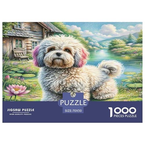 Bichon Frisé Puzzles 1000 Teile Schwer Puzzle Spielzeug Pädagogisches Spiel Impossible Herausforderung Spielzeug Für Erwachsene Und Kinder in Bewährter 70x50cm/1000pcs Bichon Frisé Puzzles 1000 Teile Schwer Puzzle Spielzeug Pädagogisches Spiel Impossible Herausforderung Spielzeug Für Erwachsene Und Kinder in Bewährter 70x50cm/1000pcs von WKASLDNS