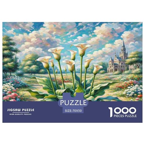 Calla Lilie Puzzle 1000 Teile Schwer Puzzle Spielzeug Lernspiel Impossible Herausforderungsspielzeug Für Erwachsene Und Kinder Ab 12 Jahren 70x50cm/1000pcs Calla Lilie Puzzle 1000 Teile Schwer Puzzle Spielzeug Lernspiel Impossible Herausforderungsspielzeug Für Erwachsene Und Kinder Ab 12 Jahren 70x50cm/1000pcs von WKASLDNS