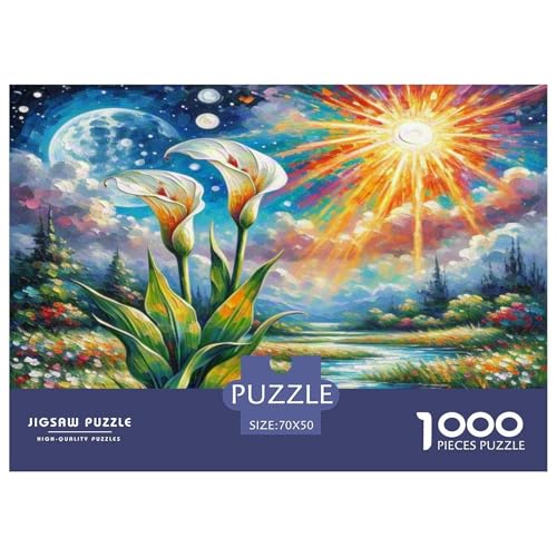 Calla Lilie Puzzles 1000 Teile Schwer Puzzle Spielzeug Pädagogisches Spiel Impossible Herausforderungsspielzeug Für Erwachsene Und Kinder in Bewährter 70x50cm/1000pcs Calla Lilie Puzzles 1000 Teile Schwer Puzzle Spielzeug Pädagogisches Spiel Impossible Herausforderungsspielzeug Für Erwachsene Und Kinder in Bewährter 70x50cm/1000pcs von WKASLDNS