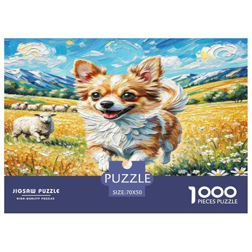 Chihuahua Puzzle 1000 Teile Schwer Puzzle Spielzeug Pädagogisches Spiel Impossible Herausforderungsspielzeug Für Erwachsene Kinder 70x50cm/1000pcs Chihuahua Puzzle 1000 Teile Schwer Puzzle Spielzeug Pädagogisches Spiel Impossible Herausforderungsspielzeug Für Erwachsene Kinder 70x50cm/1000pcs von WKASLDNS