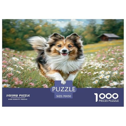 Cute Haustierhund Puzzle 1000 Teile Schwer Puzzle Spielzeug Lernspiel Impossible Herausforderungsspielzeug Für Erwachsene Und Kinder Ab 12 Jahren 70x50cm/1000pcs von WKASLDNS