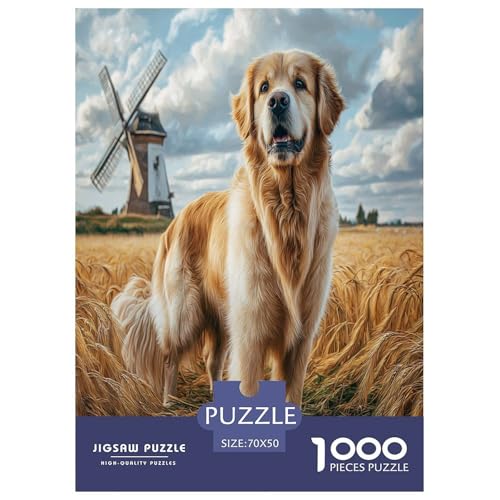Cute Haustierhund Puzzle 1000-teilige Schwer Puzzle Spielzeug Lernspiel Impossible Herausforderungsspielzeug Für Erwachsene Und Kinder Ab 12 Jahren 70x50cm/1000pcs von WKASLDNS