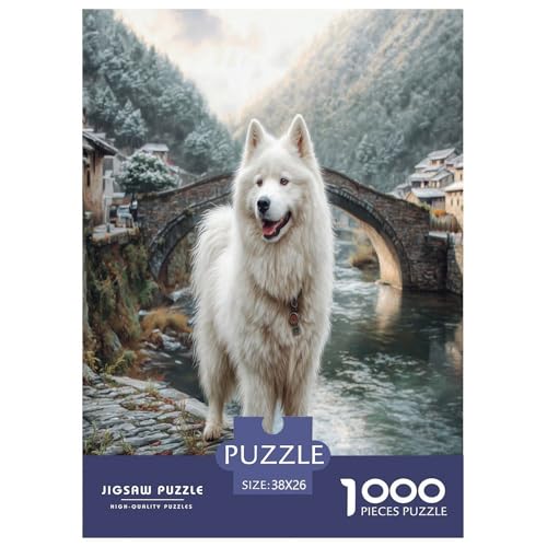 Cute Haustierhund Puzzles 1000 Teile Schwer Puzzle Spielzeug Lernspiel Impossible Herausforderungsspielzeug Für Erwachsene Und Kinder Ab 12 Jahren 38x26cm/1000pcs von WKASLDNS