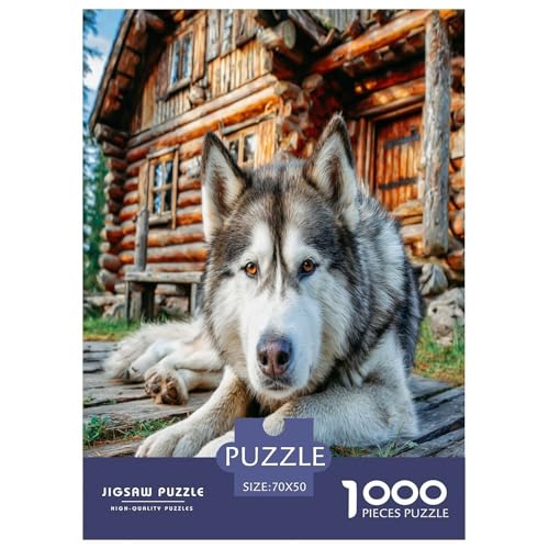 Cute Haustierhund Puzzles 1000 Teile Schwer Puzzle Spielzeug Lernspiel Impossible Herausforderungsspielzeug Für Erwachsene Und Kinder Ab 12 Jahren 70x50cm/1000pcs von WKASLDNS