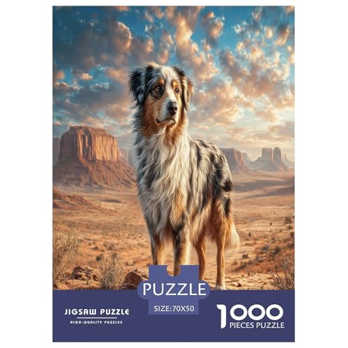 Cute Haustierhund Puzzles 1000 Teile Schwer Puzzle Spielzeug Lernspiel Impossible Herausforderungsspielzeug Für Erwachsene Und Kinder Ab 12 Jahren 70x50cm/1000pcs von WKASLDNS