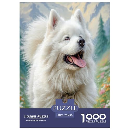 Cute Haustierhund Puzzles 1000 Teile Schwer Puzzle Spielzeug Lernspiel Impossible Herausforderungsspielzeug Für Erwachsene Und Kinder Ab 12 Jahren 70x50cm/1000pcs von WKASLDNS