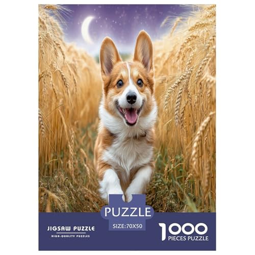 Cute Haustierhund Puzzles 1000 Teile Schwer Puzzle Spielzeug Lernspiel Impossible Herausforderungsspielzeug Für Erwachsene Und Kinder Ab 12 Jahren 70x50cm/1000pcs von WKASLDNS