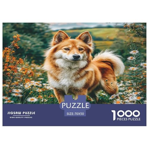 Cute Haustierhund Puzzles 1000 Teile Schwer Puzzle Spielzeug Lernspiel Impossible Herausforderungsspielzeug Für Erwachsene Und Kinder Ab 14 Jahren 70x50cm/1000pcs von WKASLDNS