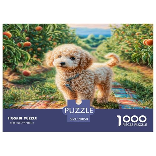 Cute Haustierhund Puzzles 1000 Teile Schwer Puzzle Spielzeug Lernspiel Impossible Herausforderungsspielzeug Für Erwachsene Und Kinder Ab 14 Jahren 70x50cm/1000pcs von WKASLDNS