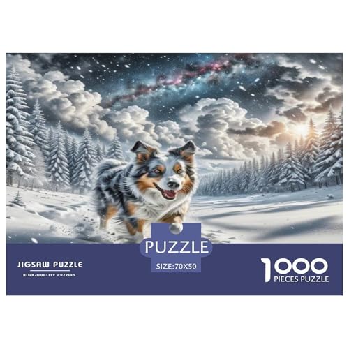 Der Border Collie Puzzle 1000 Teile Schwer Puzzle Spielzeug Pädagogisches Spiel Impossible Herausforderungsspielzeug Für Erwachsene Kinder 70x50cm/1000pcs Der Border Collie Puzzle 1000 Teile Schwer Puzzle Spielzeug Pädagogisches Spiel Impossible Herausforderungsspielzeug Für Erwachsene Kinder 70x50cm/1000pcs von WKASLDNS