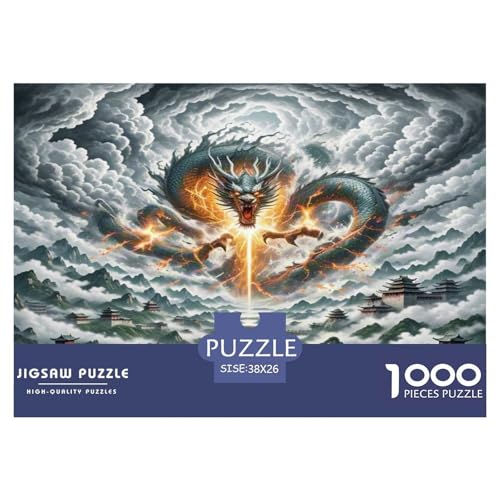 Der Drache Puzzle 1000-teilige Schwer Puzzle Spielzeug Lernspiel Impossible Herausforderung Spielzeug Für Erwachsene Und Kinder Ab 14 Jahren 38x26cm/1000pcs Der Drache Puzzle 1000-teilige Schwer Puzzle Spielzeug Lernspiel Impossible Herausforderung Spielzeug Für Erwachsene Und Kinder Ab 14 Jahren 38x26cm/1000pcs von WKASLDNS