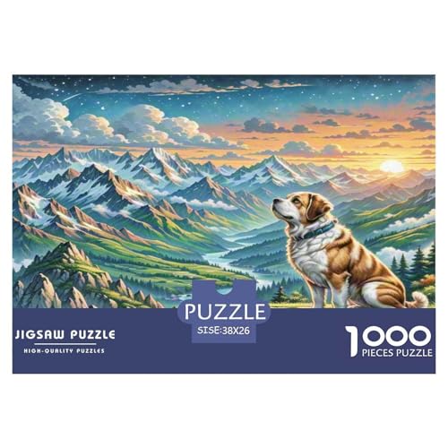 Der Saint Bernard Puzzles 1000 Teile Schwer Puzzle Spielzeug Pädagogisches Spiel Impossible Herausforderungsspielzeug Für Erwachsene Kinder 38x26cm/1000pcs Der Saint Bernard Puzzles 1000 Teile Schwer Puzzle Spielzeug Pädagogisches Spiel Impossible Herausforderungsspielzeug Für Erwachsene Kinder 38x26cm/1000pcs von WKASLDNS